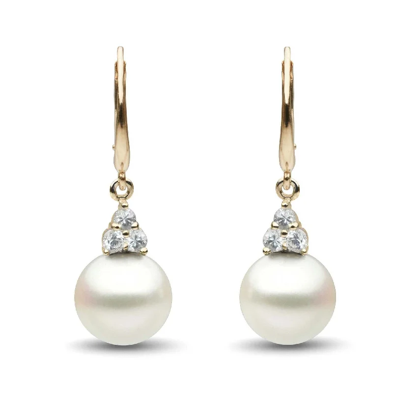 Gorgeous Jewelry, Limited-Time Savings Always Collection White South Sea 10.0-11.0 mm Pearl and Diamond Earrings Gorgeous Jewelry, Limited-Time Savings Always Collection White South Sea 10.0-11.0 mm Pearl and Diamond Earrings