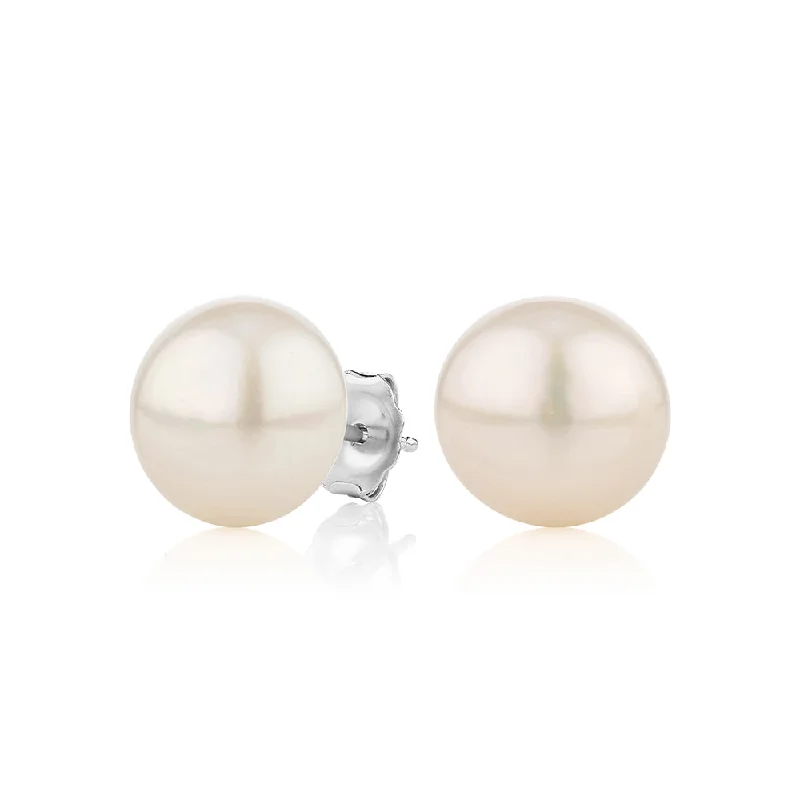 Shop Modern Jewelry Collections With Exclusive Discounts Cultured freshwater pearl 11mm stud earrings in sterling silver Shop Modern Jewelry Collections With Exclusive Discounts Cultured freshwater pearl 11mm stud earrings in sterling silver