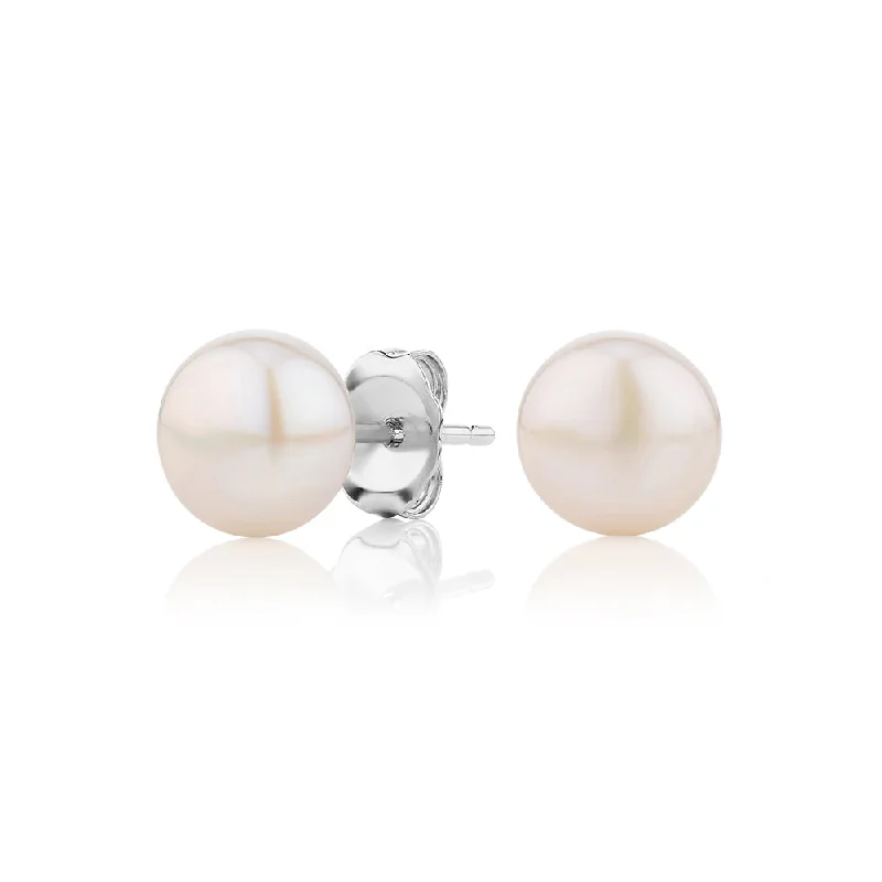 Limited-Stock Jewelry Sale – Shop Before It's Gone Cultured freshwater pearl 7.5mm stud earrings in sterling silver Limited-Stock Jewelry Sale – Shop Before It's Gone Cultured freshwater pearl 7.5mm stud earrings in sterling silver