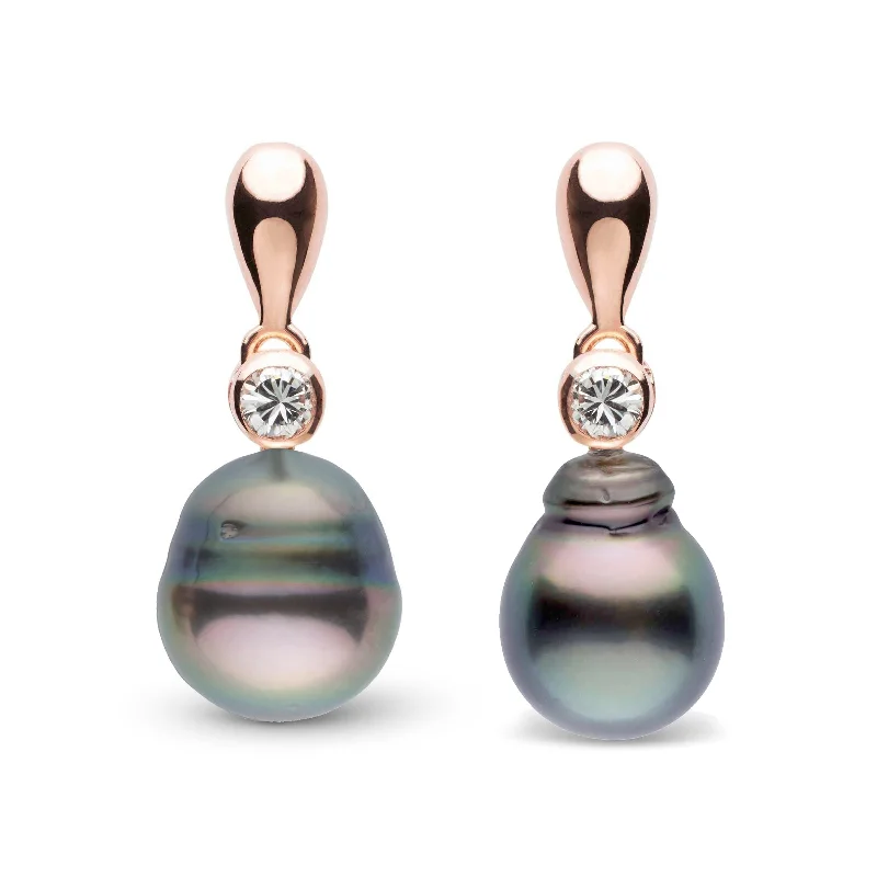 Discounted Jewelry For A Glamorous Look Dew Collection 9.0-10.0 mm Tahitian Baroque Pearl and Diamond Earrings Discounted Jewelry For A Glamorous Look Dew Collection 9.0-10.0 mm Tahitian Baroque Pearl and Diamond Earrings
