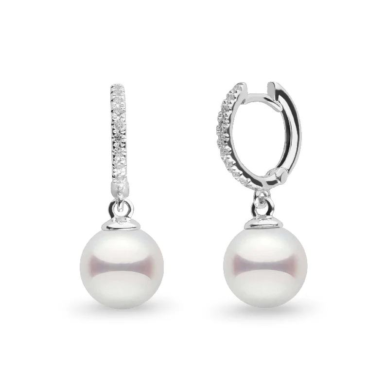 Shop Handcrafted Jewelry At Special Promotional Rates Diamond Small Hoop Collection 8.0-8.5 mm Akoya Pearl Earrings Shop Handcrafted Jewelry At Special Promotional Rates Diamond Small Hoop Collection 8.0-8.5 mm Akoya Pearl Earrings