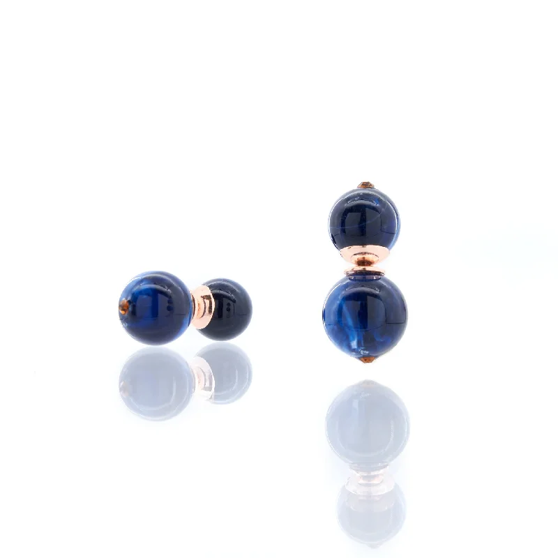 Personalized Jewelry Sale – Unique Pieces At Great Prices Ebony Double Studs - Indigo Lapis/Bronze Personalized Jewelry Sale – Unique Pieces At Great Prices Ebony Double Studs - Indigo Lapis/Bronze