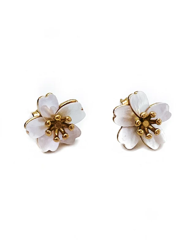 Exclusive Jewelry Offers – Sparkle For Less Edwina Flower Stud Earrings