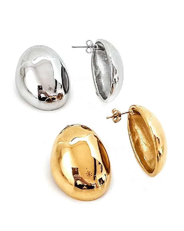 Special Jewelry Deals – Upgrade Your Collection Estafane Oval Statement Stud Earrings || Choose Color
