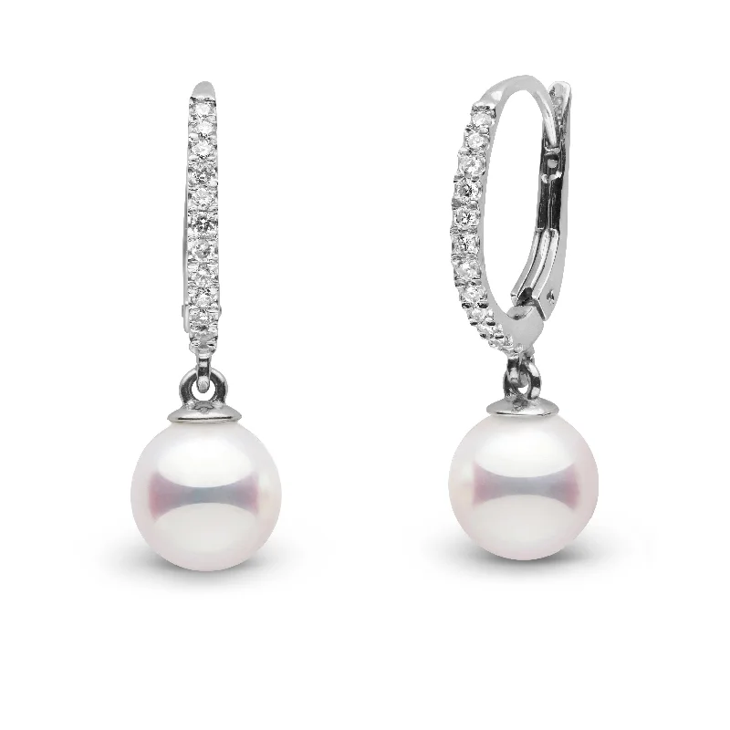 Flash Sale On Stunning Jewelry – Limited Stock Available Eternal Collection 7.0-7.5 mm White Hanadama Pearl and Diamond Dangle Earrings Flash Sale On Stunning Jewelry – Limited Stock Available Eternal Collection 7.0-7.5 mm White Hanadama Pearl and Diamond Dangle Earrings