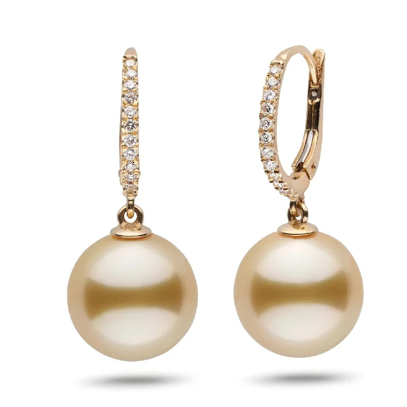 Sparkle For Less – Shop Jewelry Deals Now Eternal Collection Golden South Sea 12.0-13.0 mm Pearl & Diamond Dangle Earrings Sparkle For Less – Shop Jewelry Deals Now Eternal Collection Golden South Sea 12.0-13.0 mm Pearl & Diamond Dangle Earrings