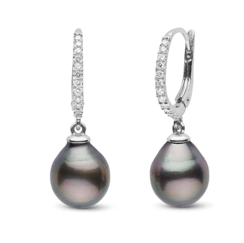 Elegant Jewelry At Unbeatable Offers – Shop Before It's Gone Eternal Collection Tahitian 9.0-10.0 mm Drop Pearl & Diamond Dangle Earrings Elegant Jewelry At Unbeatable Offers – Shop Before It's Gone Eternal Collection Tahitian 9.0-10.0 mm Drop Pearl & Diamond Dangle Earrings
