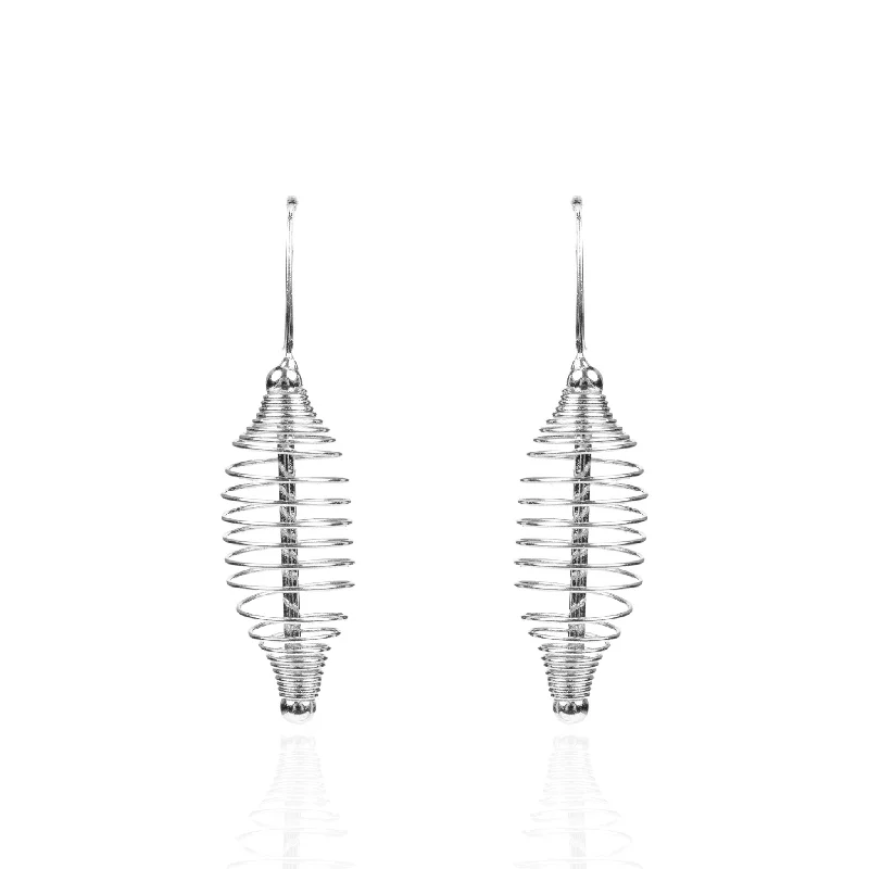 Final Call For Exquisite Jewelry At Reduced Rates Evelyn Spiral Fish Hook Dangles - Silver Final Call For Exquisite Jewelry At Reduced Rates Evelyn Spiral Fish Hook Dangles - Silver