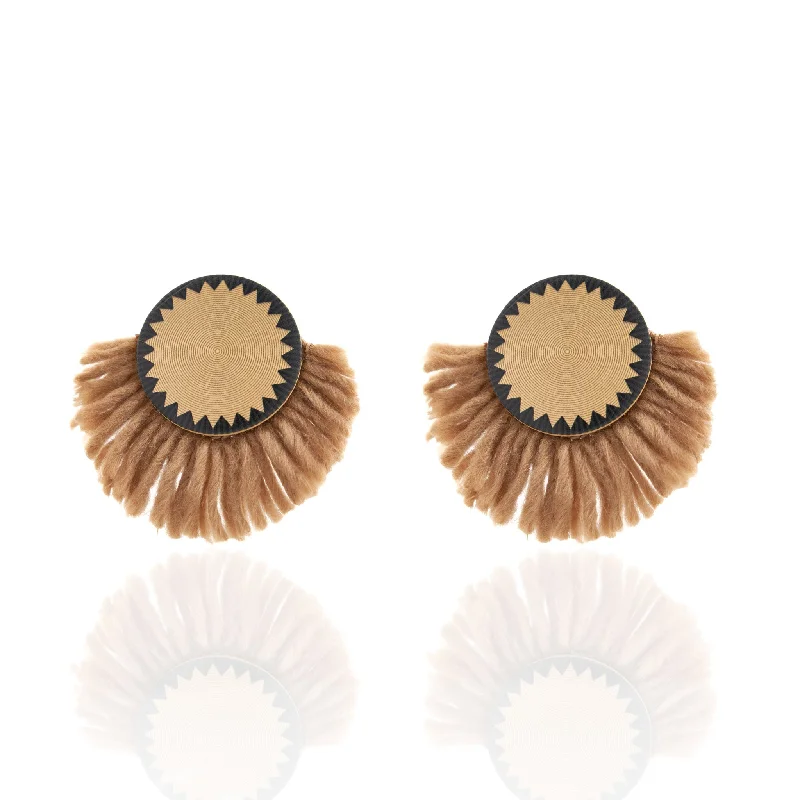Special Sale On Handcrafted Jewelry – Shop Today Guelah Wooden Earrings - Natural