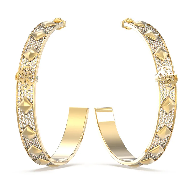 Personalized Jewelry Sale – Unique Gifts At Low Prices Guess Stainless Steel Gold Plated 60mm 4G Pave Hoop Earrings Personalized Jewelry Sale – Unique Gifts At Low Prices Guess Stainless Steel Gold Plated 60mm 4G Pave Hoop Earrings