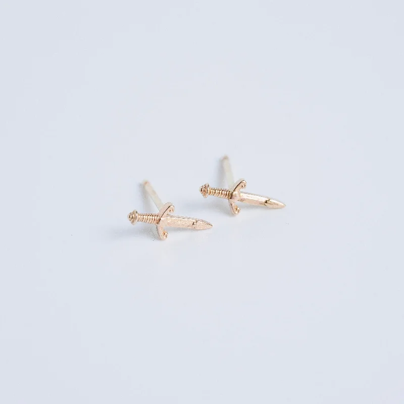 Sparkle For Less – Shop Jewelry Deals Now Mini Dagger Sword Stud Earrings in 14 Karat Yellow Gold Sparkle For Less – Shop Jewelry Deals Now Mini Dagger Sword Stud Earrings in 14 Karat Yellow Gold