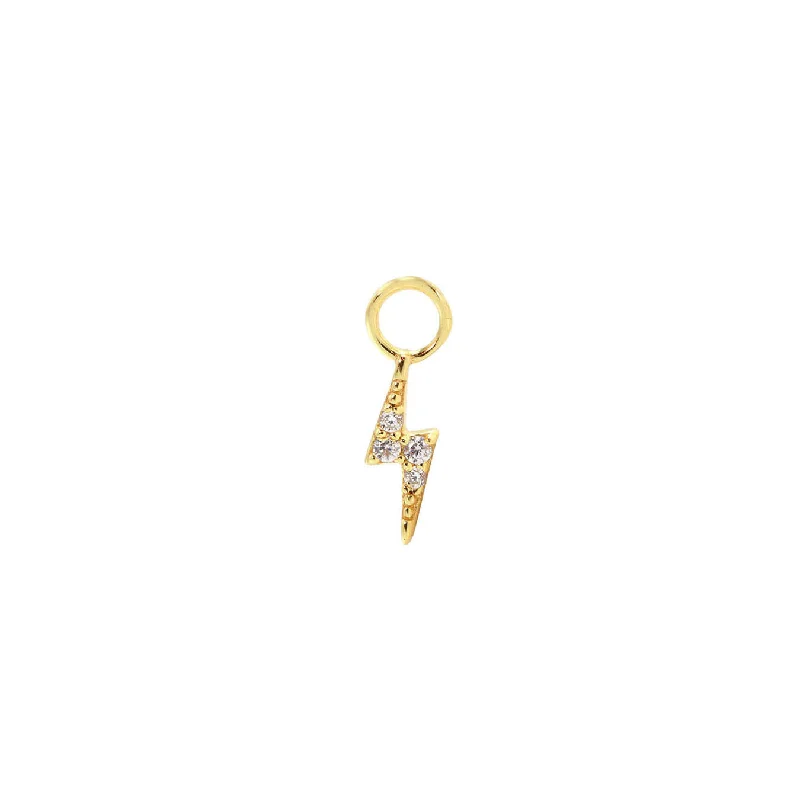 Get The Sparkle You Love At Prices You Adore Lightning Bolt Crystal Hoop Earring Charm