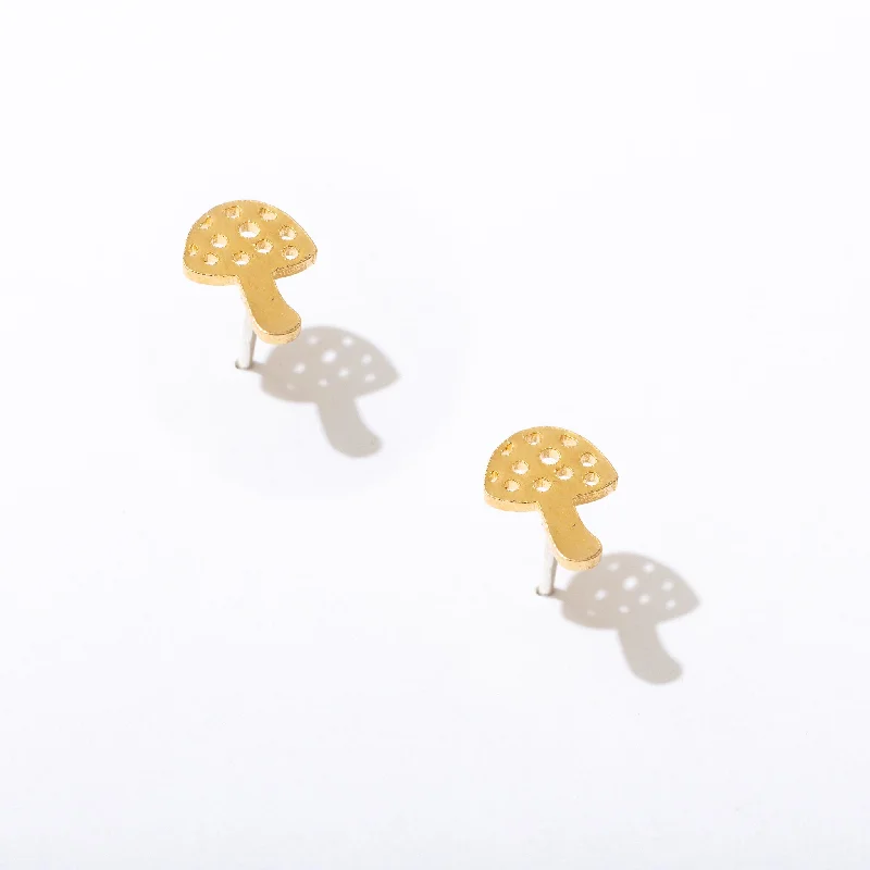 Premium Jewelry Now Available At Special Discounts Little Mushroom Stud Earrings