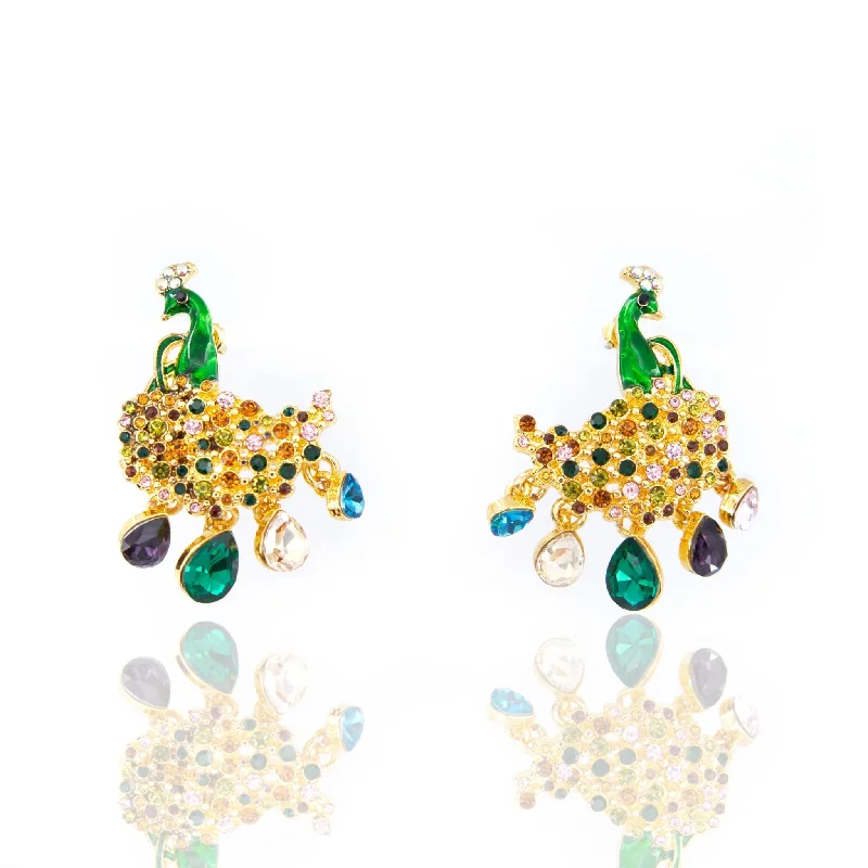Grab Your Favorite Jewelry At The Lowest Prices Lola Crystal Dangles - Peacock