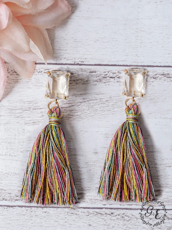 The Ultimate Jewelry Sale – Exclusive Styles At Great Prices LOVE NOTES MULTI-COLOR TASSEL STUD EARRINGS The Ultimate Jewelry Sale – Exclusive Styles At Great Prices LOVE NOTES MULTI-COLOR TASSEL STUD EARRINGS
