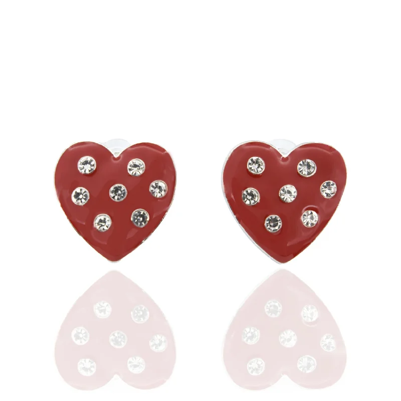 Personalized Engraved Jewelry For Meaningful Gifts Lovebug Studs - Burgundy