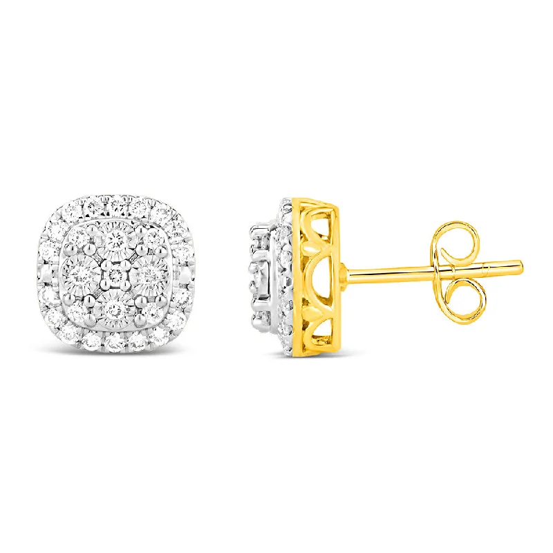 Make Your Outfit Shine With Discounted Jewelry Luminesce Lab Grown 1/2 Carat Diamond Earrings in 9ct Yellow Gold Make Your Outfit Shine With Discounted Jewelry Luminesce Lab Grown 1/2 Carat Diamond Earrings in 9ct Yellow Gold