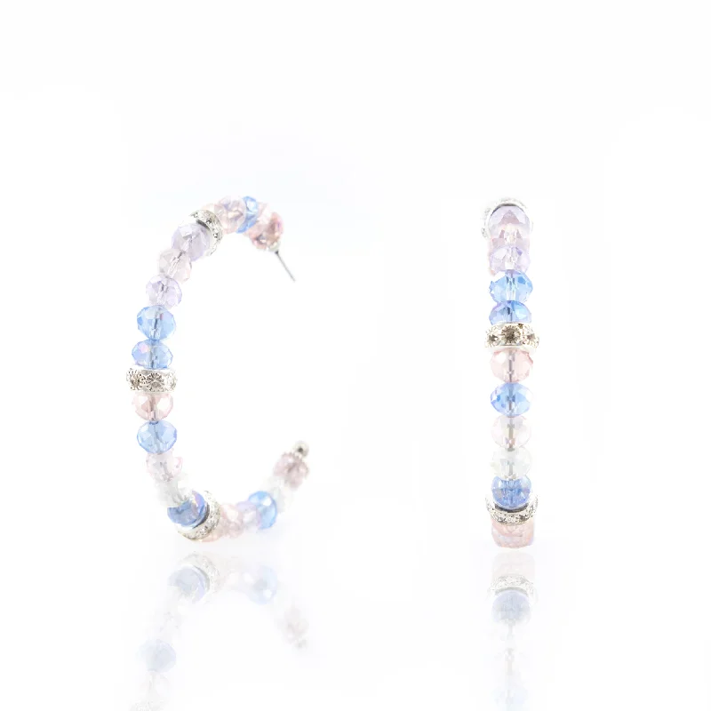 Shop Fine Jewelry With Amazing Deals Malia Glass Hoops - Unicorn Pastel