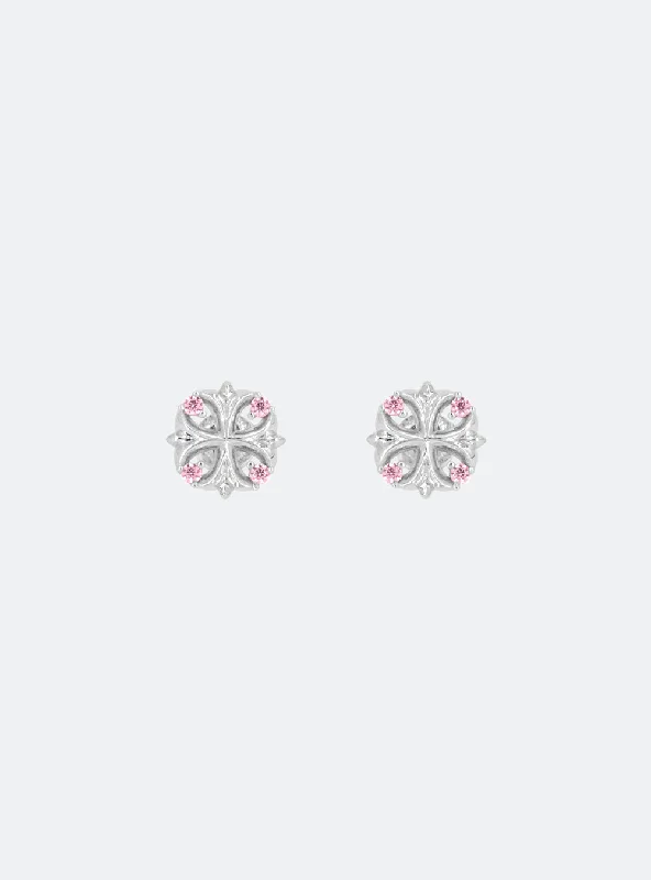 Elegant Jewelry Styles At Budget-Friendly Prices Maltese cross stud earrings (Pink)
