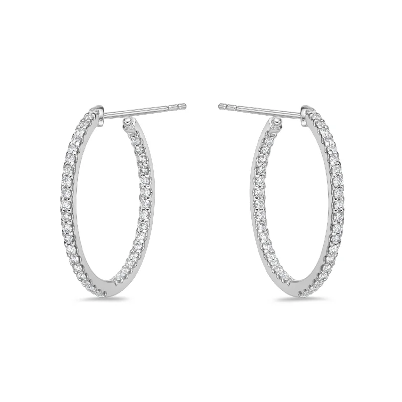 Exclusive Gemstone Jewelry Markdowns – Shop Now Memoire 18ct White Gold 3/4 Carat Diamond Odessa Hoop Earrings 24x24mm Exclusive Gemstone Jewelry Markdowns – Shop Now Memoire 18ct White Gold 3/4 Carat Diamond Odessa Hoop Earrings 24x24mm