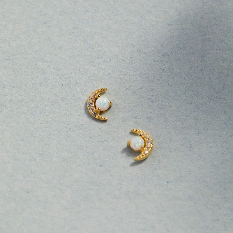 Fashion-Forward Jewelry At Incredible Prices Moon Opal Stud Earrings