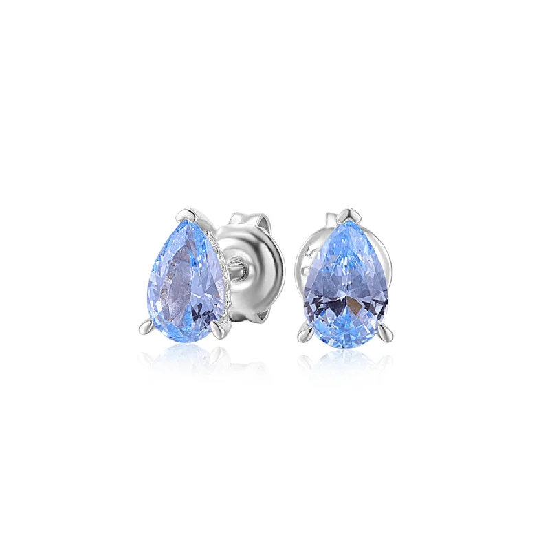 Exclusive Jewelry Bundles At Discounted Prices Pear stud earrings with blue topaz simulants in sterling silver Exclusive Jewelry Bundles At Discounted Prices Pear stud earrings with blue topaz simulants in sterling silver