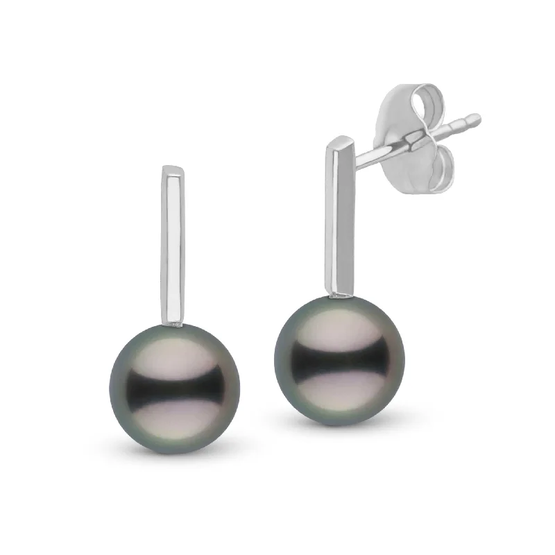 Luxury Jewelry Without The Luxury Price Tag Petite Bar Collection 8.0-9.0 Tahitian Pearl Earrings Luxury Jewelry Without The Luxury Price Tag Petite Bar Collection 8.0-9.0 Tahitian Pearl Earrings