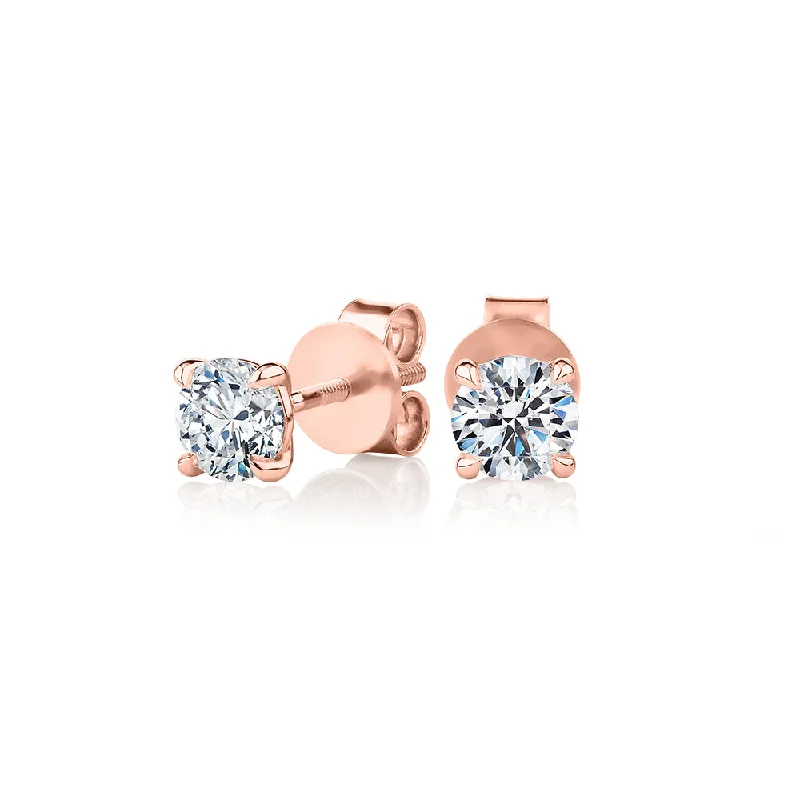 Exclusive Gemstone Jewelry Markdowns – Shop Now Premium Certified Laboratory Created Diamond, 1.00 carat TW round brilliant stud earrings in 18 carat rose gold Exclusive Gemstone Jewelry Markdowns – Shop Now Premium Certified Laboratory Created Diamond, 1.00 carat TW round brilliant stud earrings in 18 carat rose gold