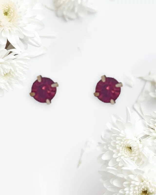 Special Sale On Handcrafted Jewelry – Shop Today Red Circled Stud Earrings
