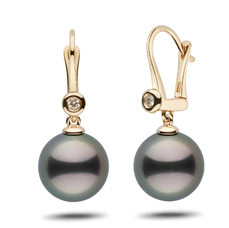Exclusive Savings On Timeless Jewelry Pieces Romantic Collection Tahitian 12.0-13.0 mm Pearl & Diamond Dangle Earrings