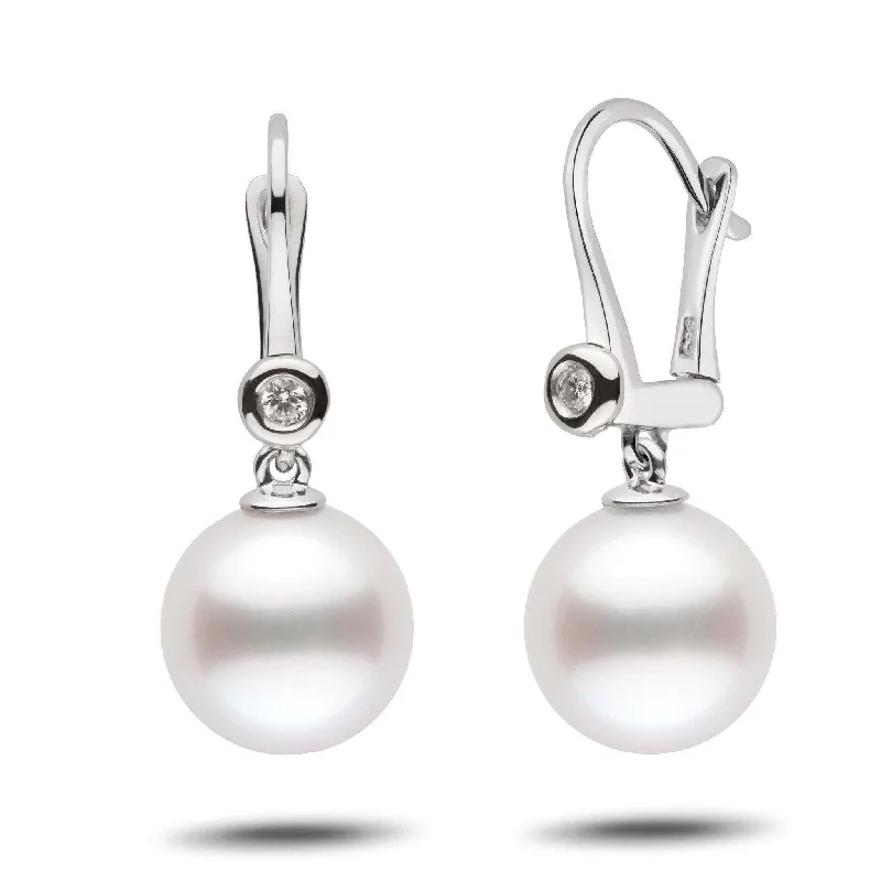 Shop Elegant Jewelry At Unbeatable Prices Romantic Collection White South Sea 11.0-12.0 mm Pearl & Diamond Dangle Earrings Shop Elegant Jewelry At Unbeatable Prices Romantic Collection White South Sea 11.0-12.0 mm Pearl & Diamond Dangle Earrings