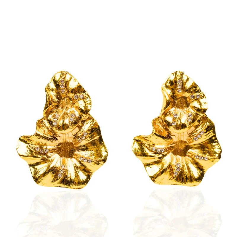 Flash Sale On Exquisite Jewelry – Don't Miss Out Rosa Super Bloom Dangles - Gold