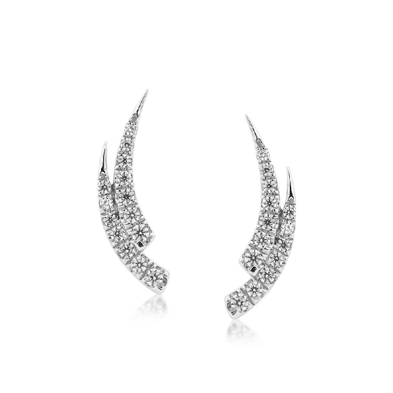 Exclusive Jewelry Sale – Sparkle For Less Round Brilliant stud earrings in 10 carat white gold Exclusive Jewelry Sale – Sparkle For Less Round Brilliant stud earrings in 10 carat white gold