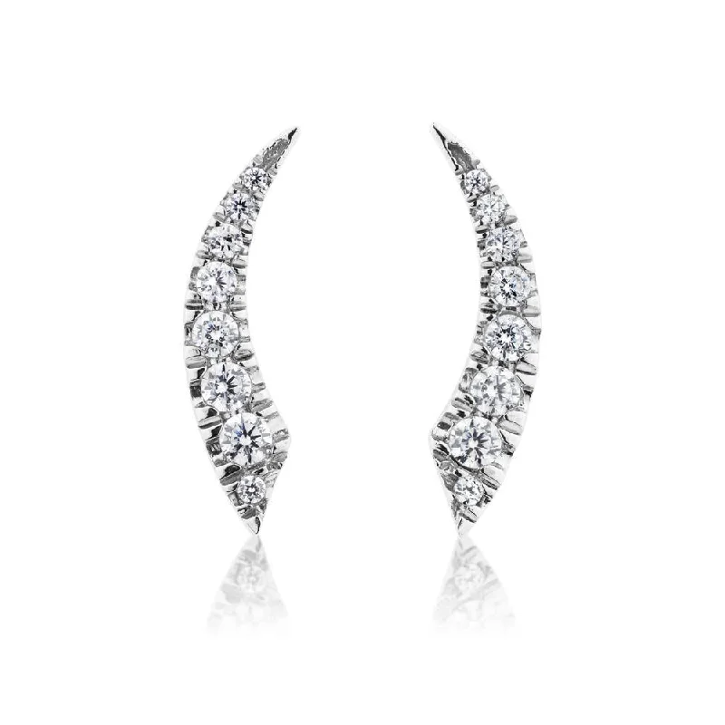 Luxury Jewelry At Unbeatable Discounts Round Brilliant stud earrings in 10 carat white gold Luxury Jewelry At Unbeatable Discounts Round Brilliant stud earrings in 10 carat white gold