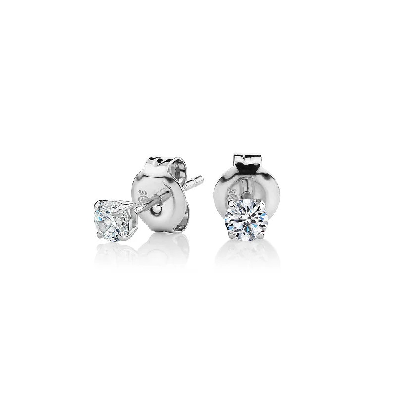 Seasonal Jewelry Clearance – Best Styles At The Lowest Prices Round Brilliant stud earrings with 0.25 carats* of diamond simulants in 10 carat white gold Seasonal Jewelry Clearance – Best Styles At The Lowest Prices Round Brilliant stud earrings with 0.25 carats* of diamond simulants in 10 carat white gold