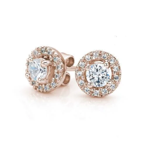 Upgrade Your Collection With Our Limited-Time Jewelry Sale Round Brilliant stud earrings with 0.41 carats* of diamond simulants in 10 carat rose gold Upgrade Your Collection With Our Limited-Time Jewelry Sale Round Brilliant stud earrings with 0.41 carats* of diamond simulants in 10 carat rose gold