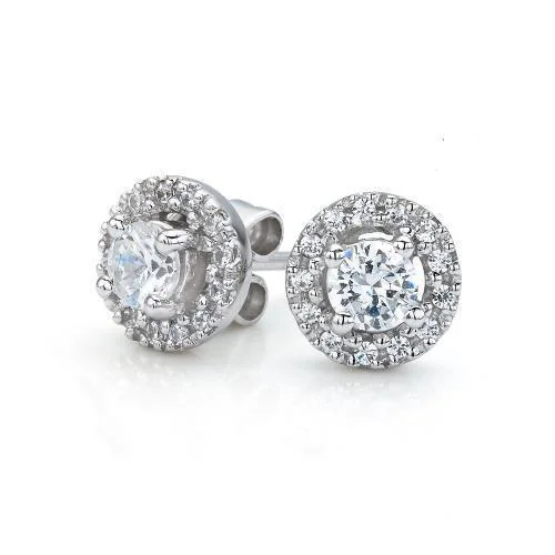 Flash Deals On Fine Jewelry – Shop Before It's Gone Round Brilliant stud earrings with 0.41 carats* of diamond simulants in 10 carat white gold Flash Deals On Fine Jewelry – Shop Before It's Gone Round Brilliant stud earrings with 0.41 carats* of diamond simulants in 10 carat white gold