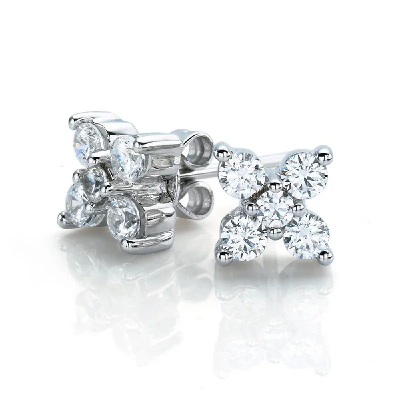 Sparkle More For Less – Jewelry Sale Happening Now Round Brilliant stud earrings with 0.54 carats* of diamond simulants in 10 carat white gold Sparkle More For Less – Jewelry Sale Happening Now Round Brilliant stud earrings with 0.54 carats* of diamond simulants in 10 carat white gold