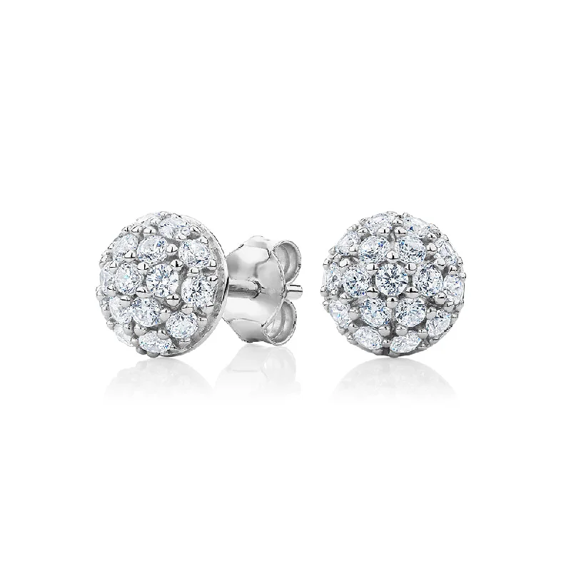 Elegant Necklaces And Bracelets At Limited-Time Offers Round Brilliant stud earrings with 0.8 carats* of diamond simulants in sterling silver Elegant Necklaces And Bracelets At Limited-Time Offers Round Brilliant stud earrings with 0.8 carats* of diamond simulants in sterling silver