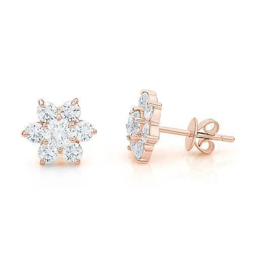 Jewelry Deals That Outshine The Rest Round Brilliant stud earrings with 1.46 carats* of diamond simulants in 10 carat rose gold Jewelry Deals That Outshine The Rest Round Brilliant stud earrings with 1.46 carats* of diamond simulants in 10 carat rose gold