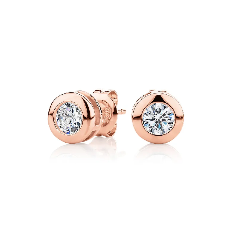 Best Jewelry Sale Prices – Limited-Time Offer Round Brilliant stud earrings with 1 carat* of diamond simulants in 10 carat rose gold Best Jewelry Sale Prices – Limited-Time Offer Round Brilliant stud earrings with 1 carat* of diamond simulants in 10 carat rose gold