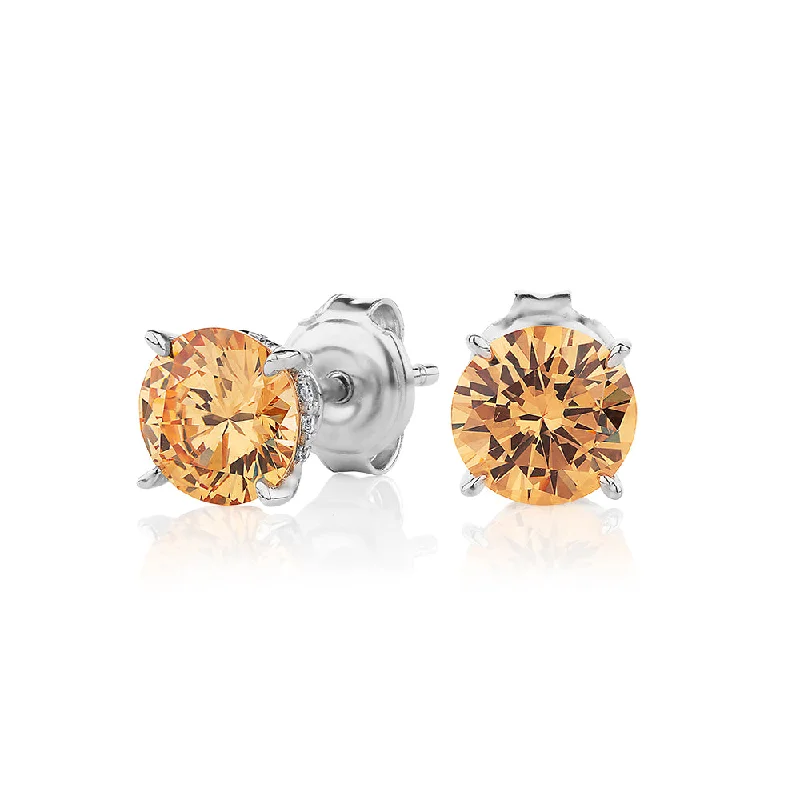 Affordable Glamour – Premium Jewelry For Less Round Brilliant stud earrings with 2.18 carats* of diamond simulants in sterling silver Affordable Glamour – Premium Jewelry For Less Round Brilliant stud earrings with 2.18 carats* of diamond simulants in sterling silver