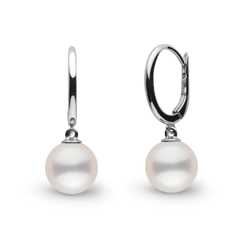 Timeless Jewelry, Timeless Savings – Don't Wait Solid Eternal Collection 7.5-8.0 mm White Freshadama Pearl Earrings