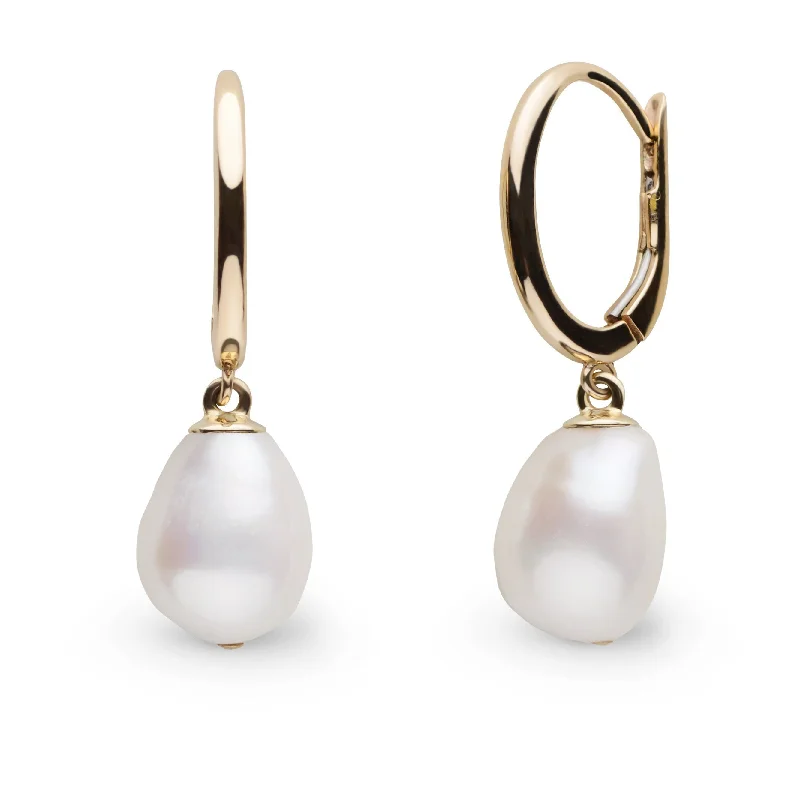 Handmade Pearl Jewelry For Timeless Elegance Solid Eternal Collection Baroque White Freshwater Pearl Earrings