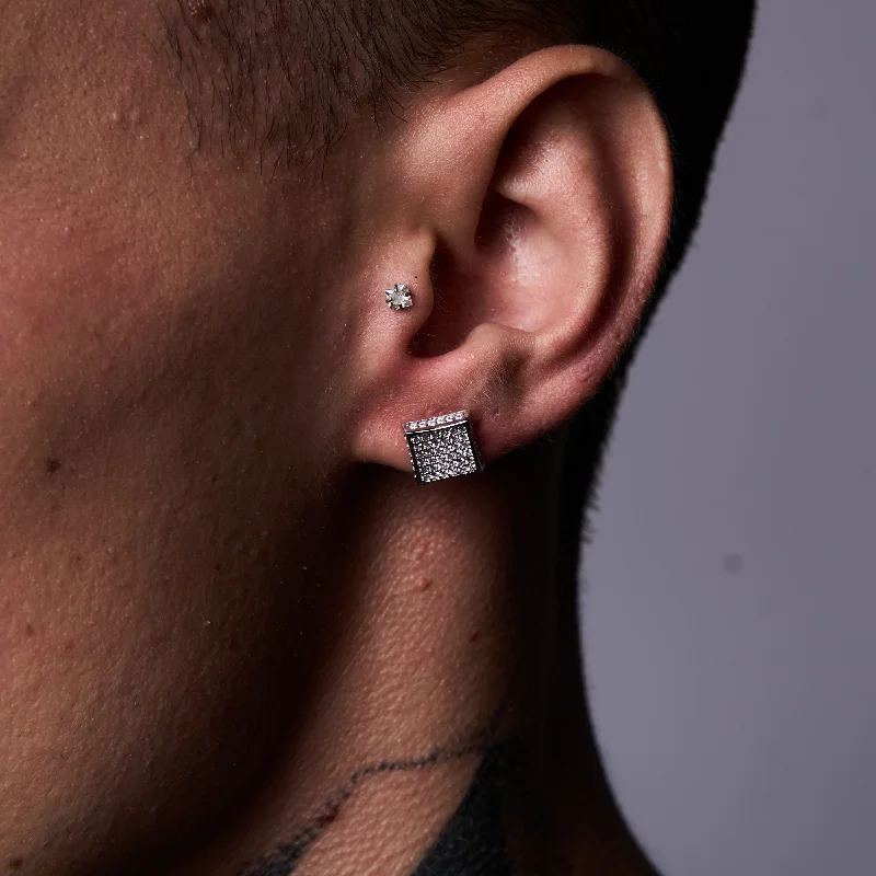 Clearance Sale On High-End Jewelry Collections Square Stud Earring