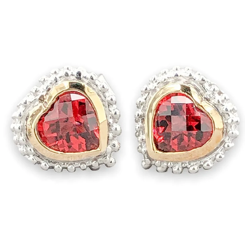 Affordable Glamour – Must-Have Jewelry At Special Rates SS Garnet Heart Stud Earrings Affordable Glamour – Must-Have Jewelry At Special Rates SS Garnet Heart Stud Earrings