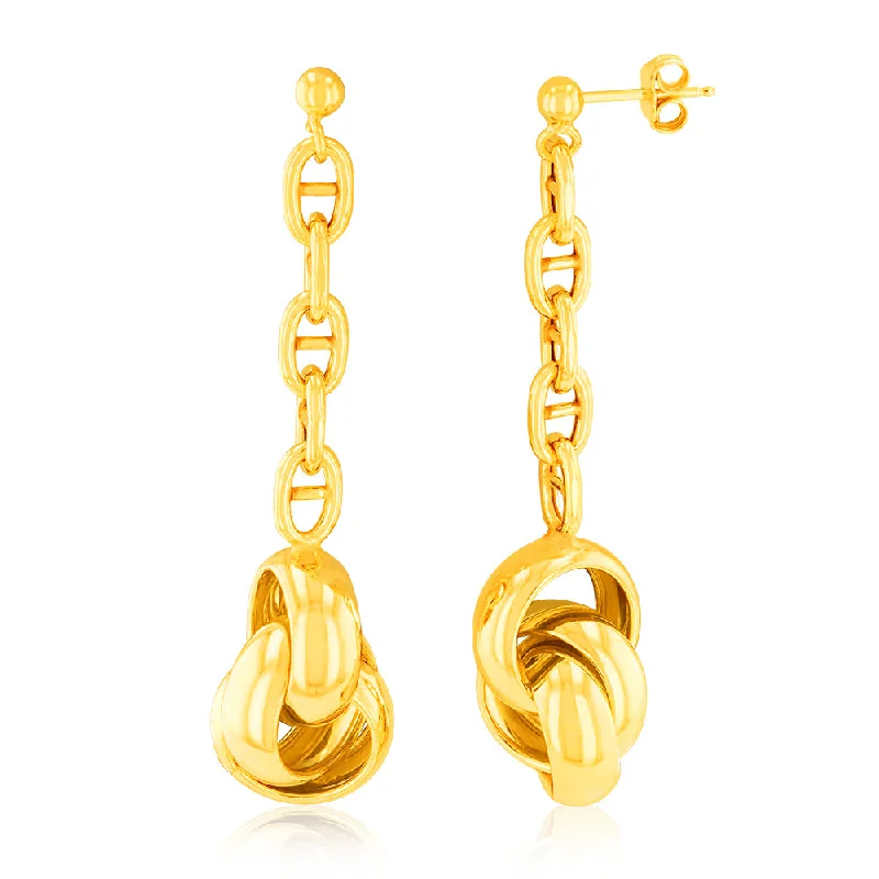 Affordable Glamour – Premium Jewelry At Special Prices Sterling Silver Gold Plated Circles On Anchor Chain Drop Earrings Affordable Glamour – Premium Jewelry At Special Prices Sterling Silver Gold Plated Circles On Anchor Chain Drop Earrings