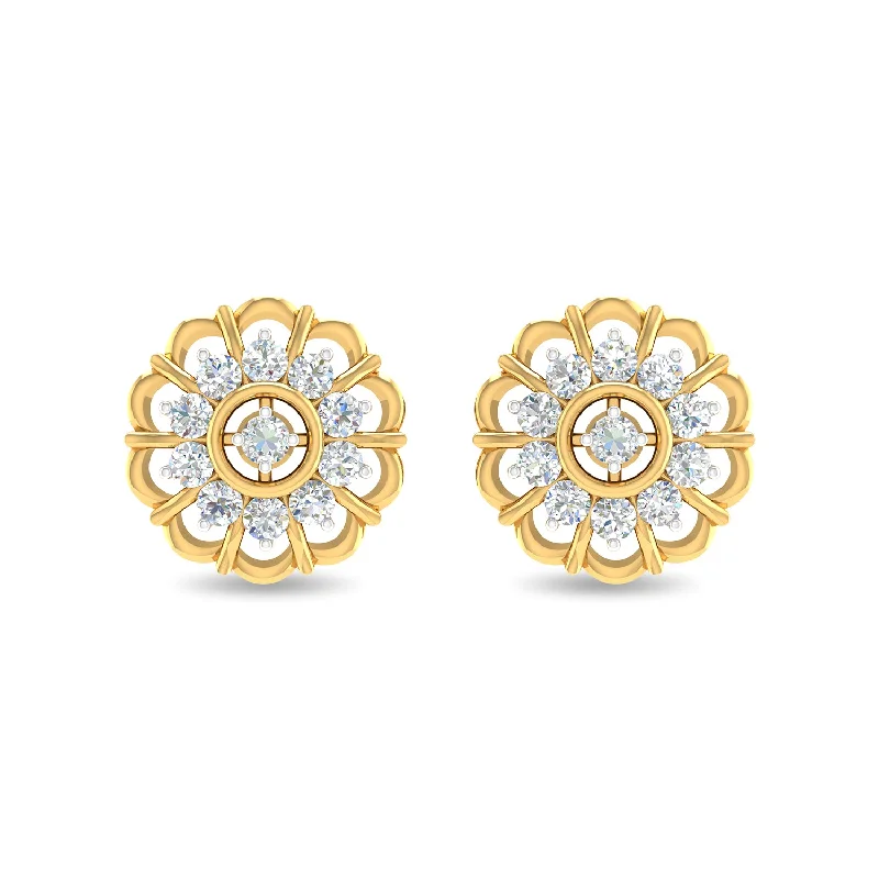 Romantic Heart-Shaped Jewelry For Special Gifts Sunset Studs