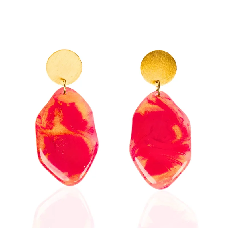 Eco-Friendly Sustainable Jewelry For Conscious Buyers Talia Dangles - Magenta