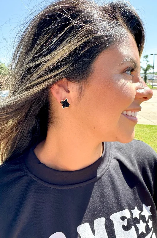 Luxury Jewelry Without The Luxury Price Tag Texas On My Mind Druzy Stud Earrings, Black Luxury Jewelry Without The Luxury Price Tag Texas On My Mind Druzy Stud Earrings, Black